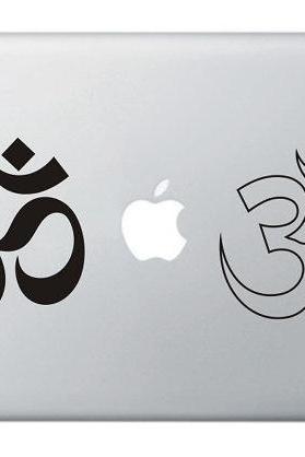 Buy 2 get 1 Free - Two Om Symbols Vinyl Sticker Decal for Mac, Macbook Pro, IPad,Laptops - SALE