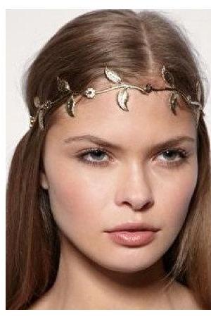 Rouelle EDEN Headpiece: Gold Leaf Grecian Headband, head piece, hair chain, hair piece, head chain