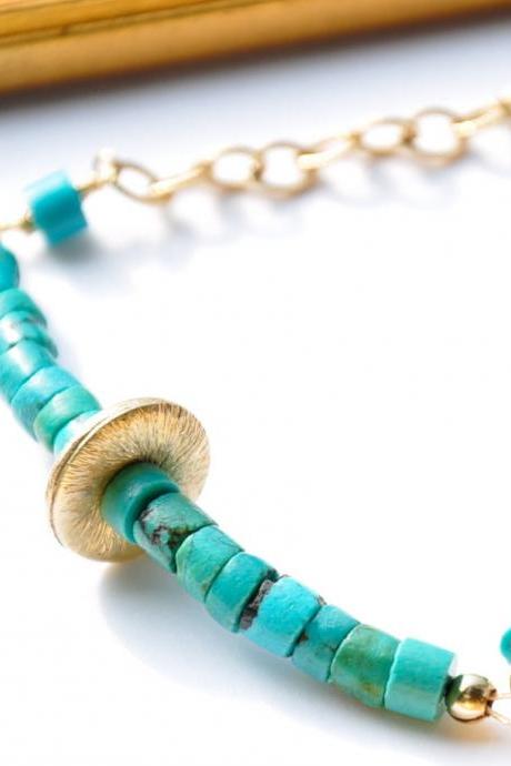 Blue Beads Bracelet.