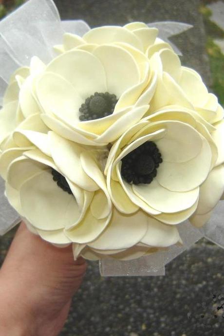 Poppies Wedding Bouquet - Bridal/Bridesmaid Bouquet