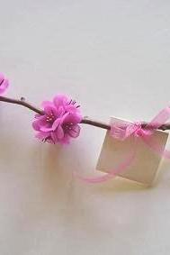 Wedding Favors. Hot Pink Blossoms Favours.