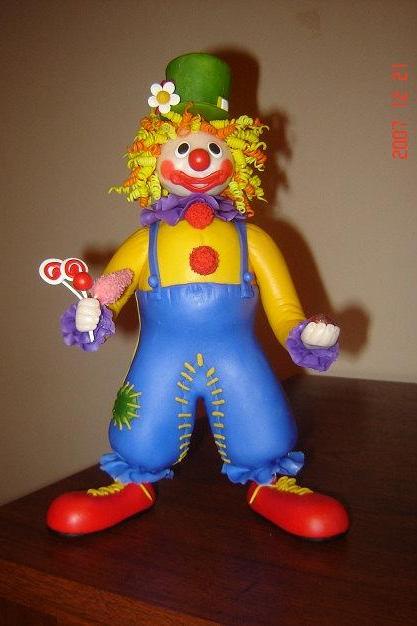 Handmade OOAK Clay Clown
