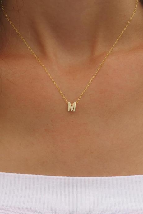 Initial Necklace With 2 Letters