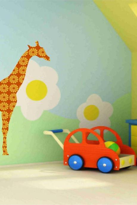 Tall Giraffe- Wall Decals