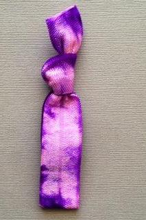 1 Pink-purple Tie Dye Hair Tie By Elastic Hair Bandz On Etsy