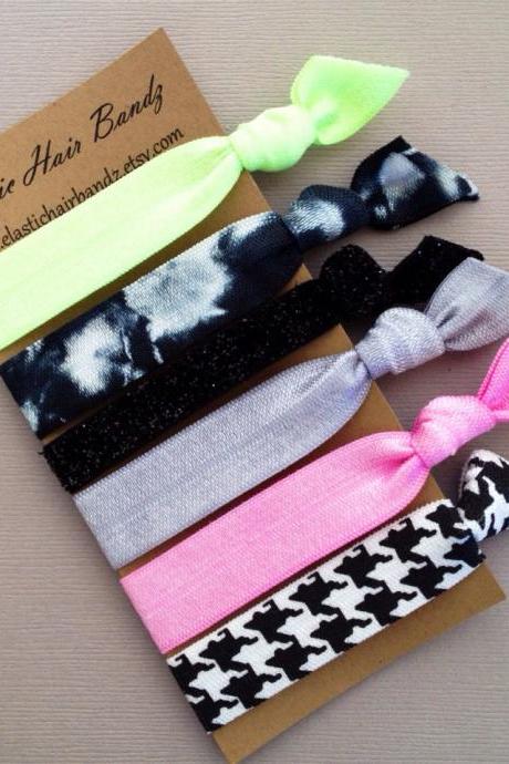 The Sasha Hair Tie-Ponytail Holder Collection by Elastic Hair Bandz on Etsy