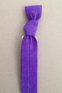 1 Violet Hand Dyed Hair Tie by Elastic Hair Bandz on Etsy