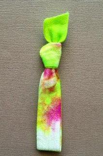1 Kelly Green-Pink Tie Dye Hair Tie by Elastic Hair Bandz on Etsy