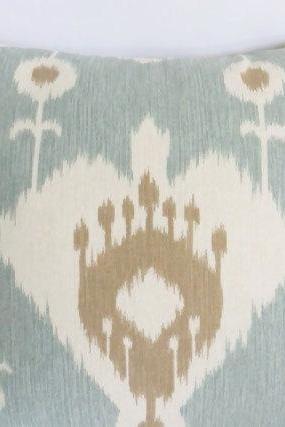 Seafoam Green Pillow Covers Ikat Pillow Covers Set Of 2 18 X 18 Inches