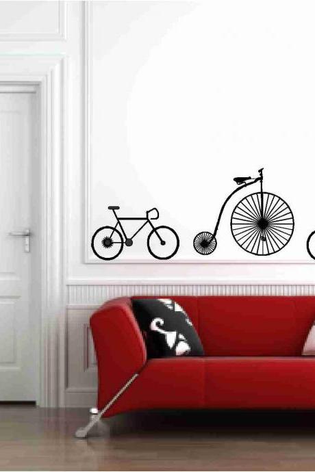 Bicycles Wall Vinyl Decals Sticker
