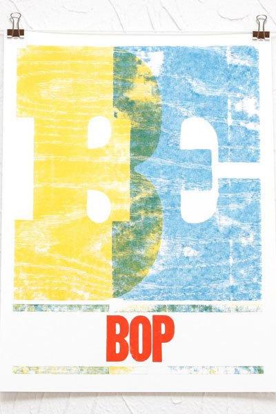 Be Bop Woodcut Print