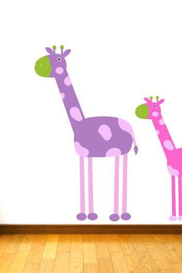 Kids Decor Giraffe Wall Decal for Nursery