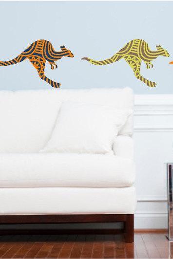 Kangaroo wall decals