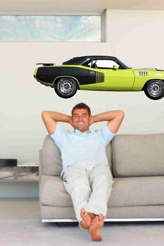 Muscle Car Wall Decal 1971 Plymouth Hemi Cuda