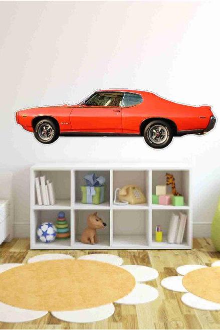 Muscle Car Wall Decals-1969 Pontiac GTO Judge