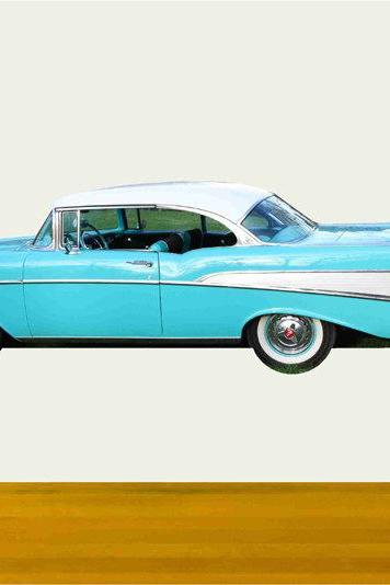 Classic Car Wall Decals 1957 Chevy Coupe