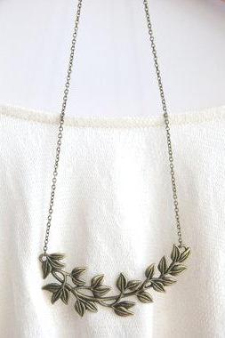 Woodland Large Branch Necklace // Garden Necklace // Rustic Outdoor Wedding // Bridesmaid Gifts