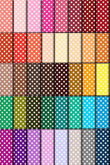Polka Dot Paper (60 Colors) - Polka Dot Paper For Wedding, Scrapbook Printables, Cards 12&amp;quot;x12&amp;quot; - Hmd00080