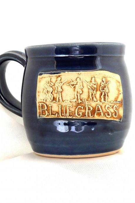 Bluegrass Mug Ceramic Handmade Pottery Wheel Thrown Stoneware By Jewel Pottery Cup Each One Unique