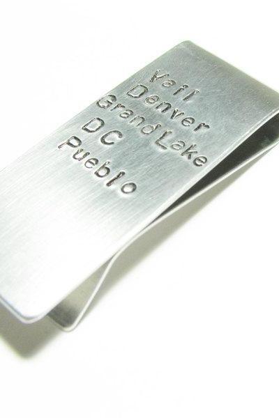 Personalized Money Clip Men Father engraved Gift Keepsake Customize Accessory Wedding birthday