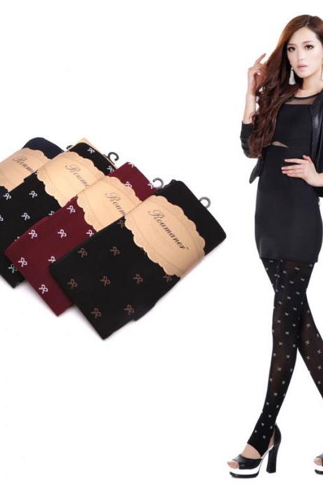 Cute Bow Pattern Stockings ( 4 colors)