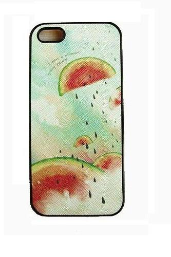 Watermelon Rain Leather Print Case For Iphone 4s 5 5s
