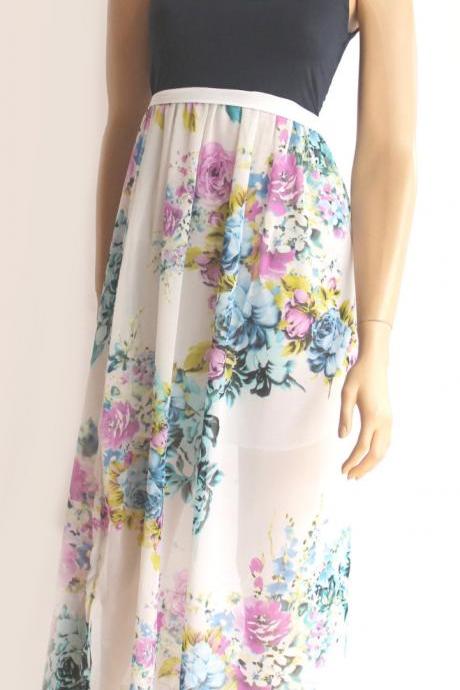maxi/ day/summer/ chiffon dress