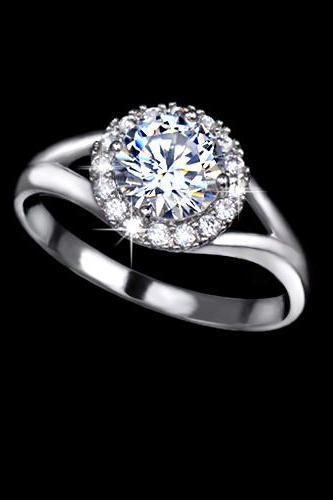 Classic 1.25 Carat Swiss Cubic Zirconia Ring - Available Sizes 5.5, 6.5, 8, 9