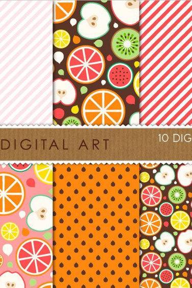 Digital Papers - Fruits