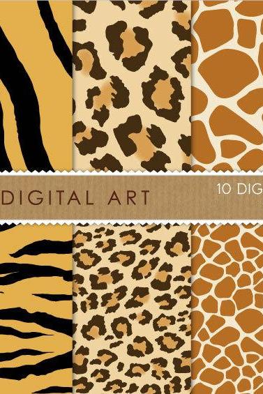 Digital Papers - Africa Skins