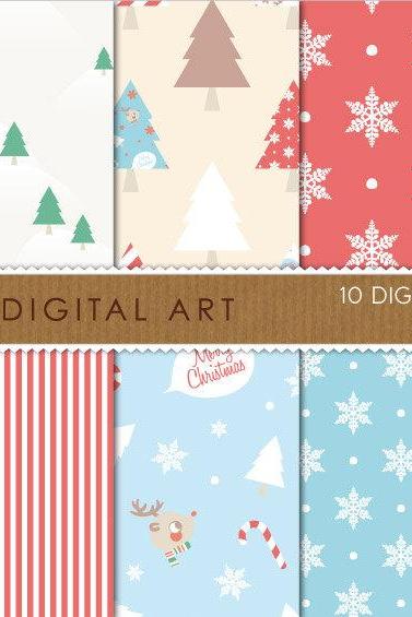 Digital Papers - Christmas
