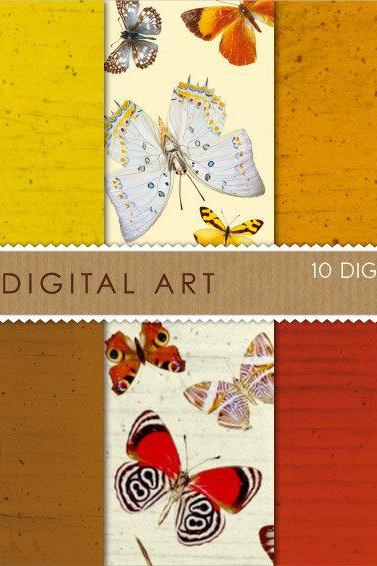 Digital Papers - Butterflies