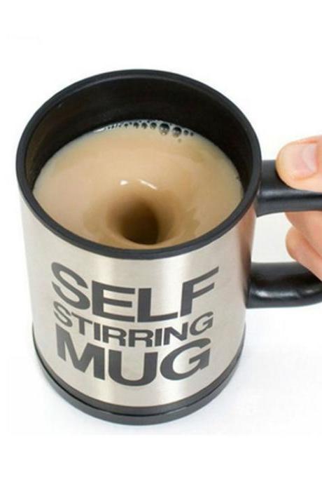 Creative Stainless Steel Lids Electric Coffee Mug 