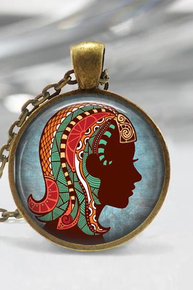 Virgo Zodiac Glass Pendant - Virgo Zodiac Jewelry - Zodiac Necklace - Art Pendant - Zodiac Necklace -zodiac Charm,astrology Pendant
