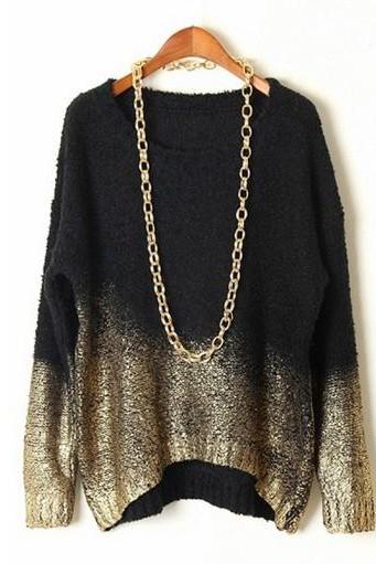 Gradient Loose Fit Sweater