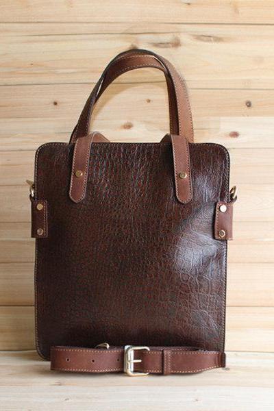 Genuine Leather Bag In Brown / Men Bags / Pu Bag / Messenger Bags / Graduation Gift / Men Bag / Leather Bags / Men / For He / Gift-t3