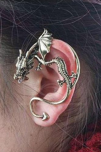 Retro Gothic Style Dragon Shape Earring(One piece)
