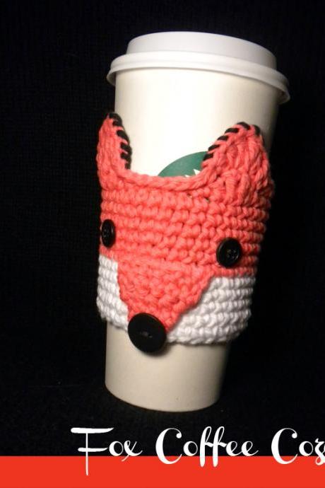 Fox Coffee Cozy Crochet Pattern