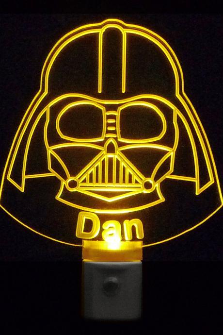 Star Wars Darth Vader, Colored LED Personalized and Customized with name By Unique LED Products-FREE Shipping to US-