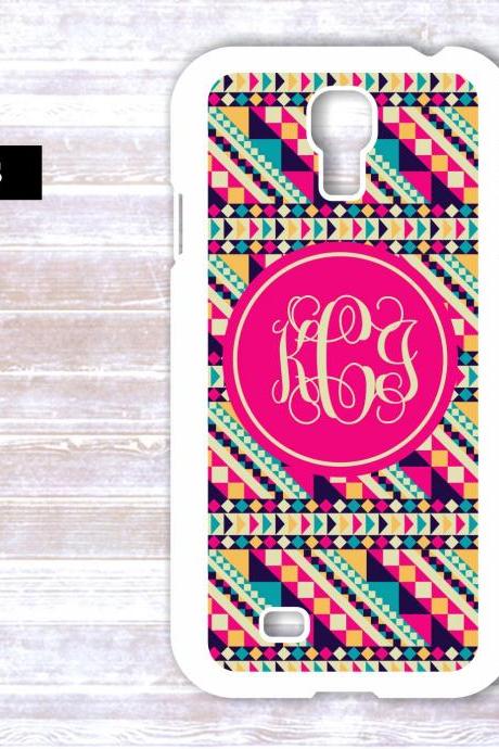 Monogrammed Aztec PatternSamsung Galaxy S4 Case - Personalized iPhone Case