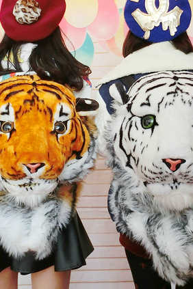 Harajuku Fluffy Tigers Backpacks