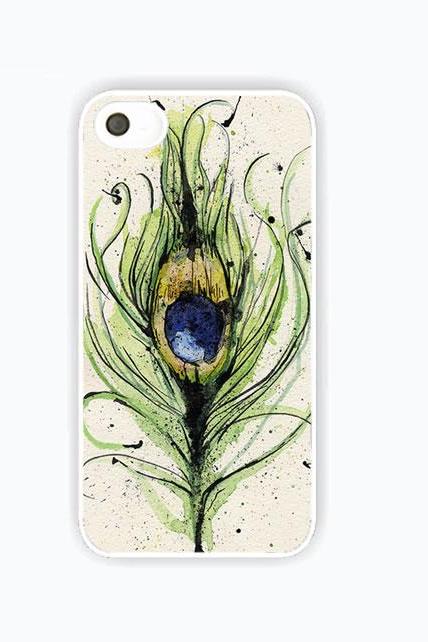 Peacock Feather - Iphone 4/4s case, Iphone 5/5s/5s case