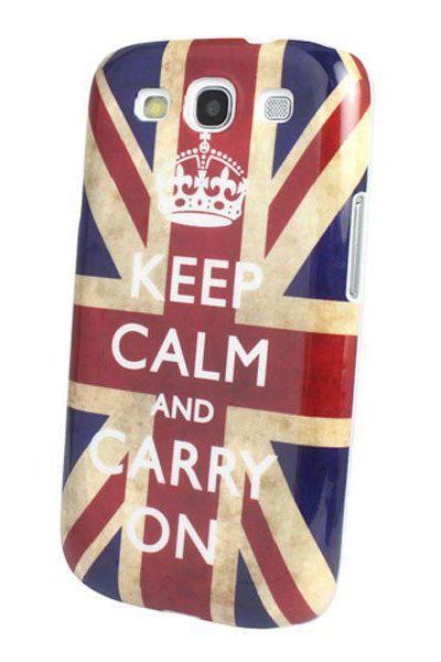 Retro KEEP CALM UK British Flag Hard Back Cover Case For Samsung Galaxy S3 i9300 New arrival!