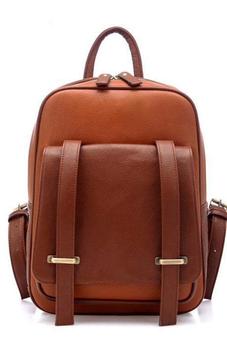 Vintage Style Backpack-Brown