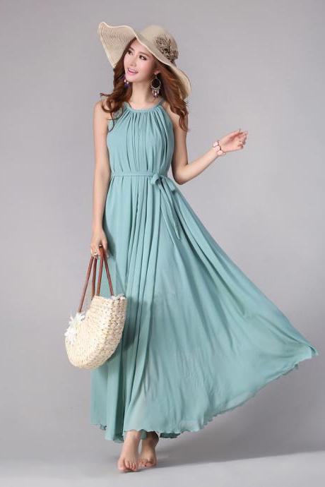 Sundress Boho Long Maxi Dress Holiday Beach Dress Plus Size Available Small Regular Tall