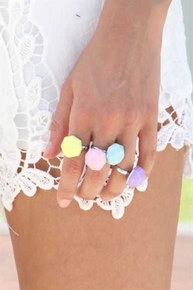 Pastel Knuckle Rings