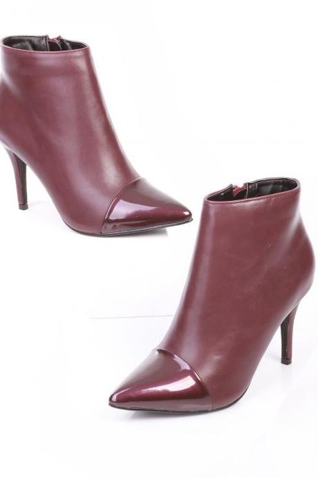 Burgundy Red High Heel Boots. Marsala Boots. Marsala Leather Boots. Heel Boots. Marsala Red Boots. Red Leather Boots. Winter Boots.