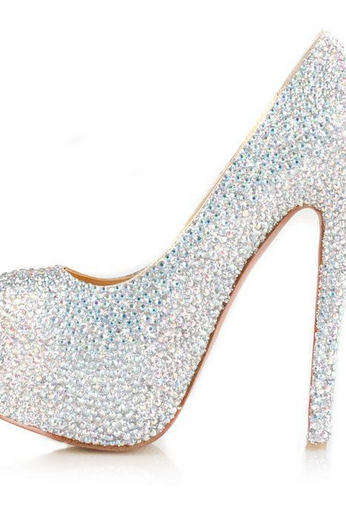 Gorgeous High Heel Rhinestone Fashion High Heels(4 colors) women dress shoes #u6-kgJ
