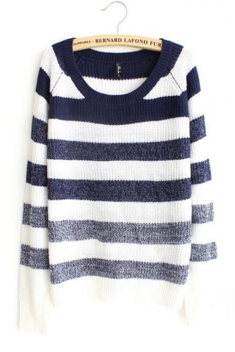 Striped Gradient Sweater