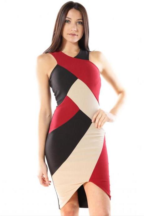 Hollow Back Red Dress